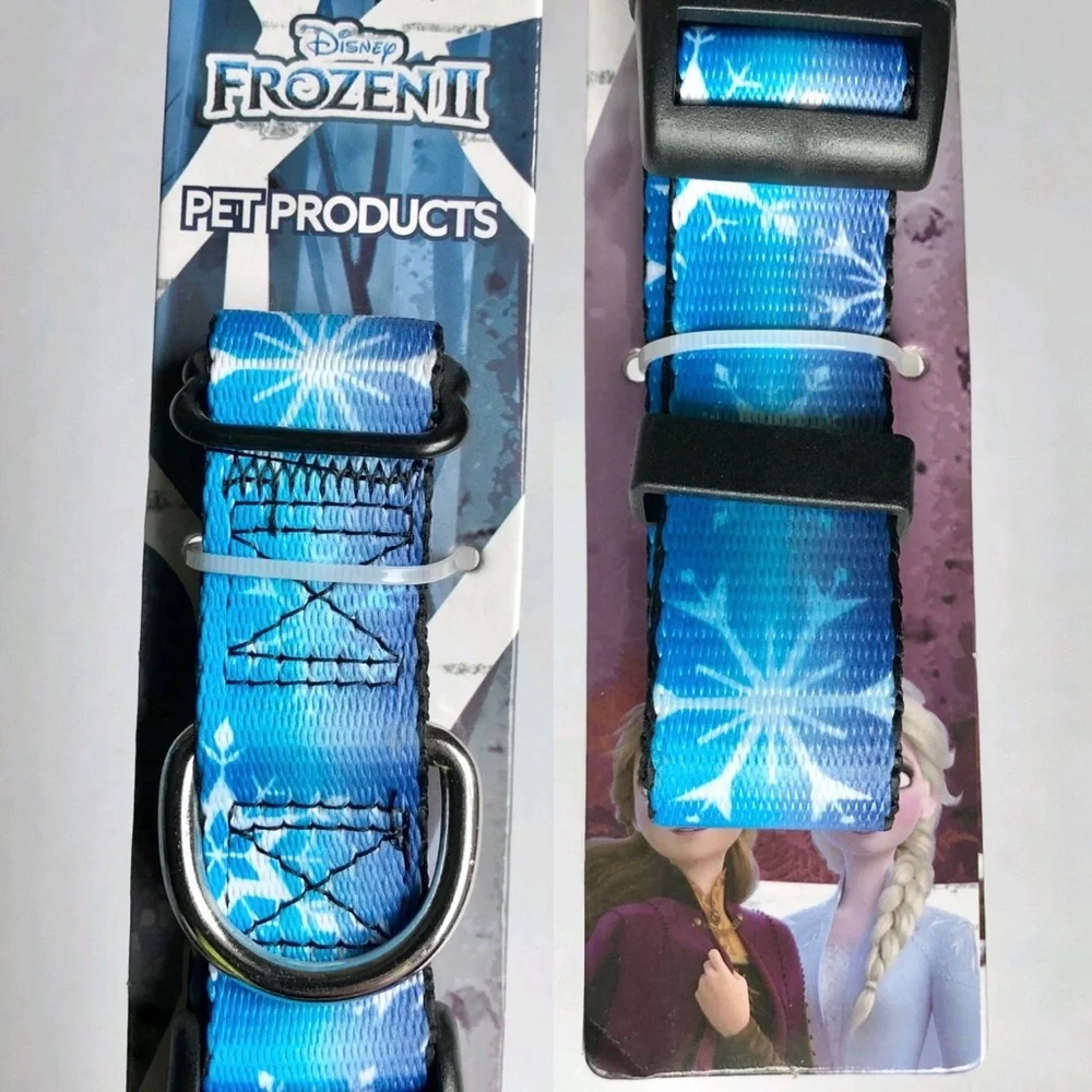 2/$20 NEW DISNEY Frozen II Dog Pet Collar Adjustable LARGE 15” - 26” Neck Size